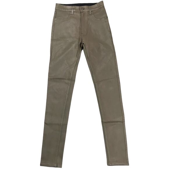 Carmar Jeans High Rise Skinny Stretch Coated Wax Casual Pants Women's 28 NEW - Picture 1 of 14